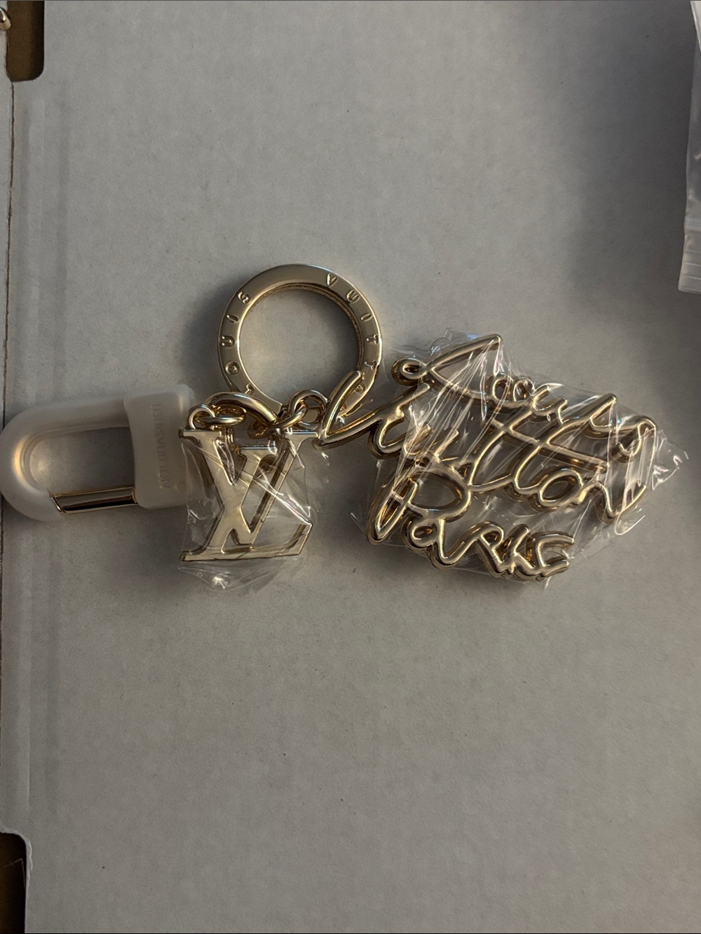 Louis Vuitton Gold Script Key Charm - Picture 3 of 4